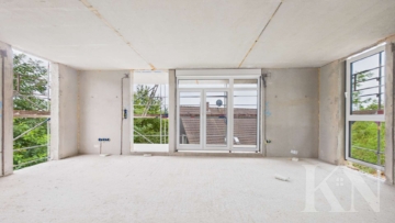 1.2.1. Wohnzimmer Blick Haus - Neubauwohnung mit Balkon in besonderer Hanglage von Spiesen-Elversberg