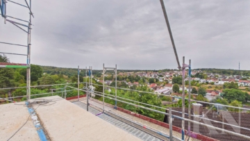 4.3.1. Terrasse Blick links - Weitblick, Ruhe, Privatsphäre – Penthouse in besonderer Höhenlage von Spiesen-Elversberg