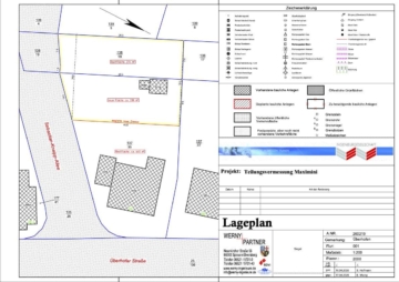 Aufteilungplan - Ihr Baugrundstück in beliebter Wohnlage von Riegelsberg