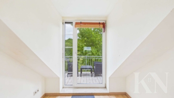 Balkon - Wohnen in Riegelsberg – Gepflegte Dachgeschosswohnung mit Balkon