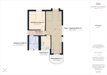 Grundriss - Wohnen in Riegelsberg – Gepflegte Dachgeschosswohnung mit Balkon