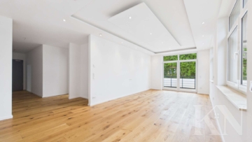 Wohn- Essbereich - Großzügige 3-Zimmer-Neubauwohnung mit Ankleide und Balkon