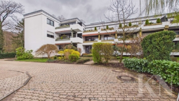 Front - Top-Lage: Erdgeschosswohnung mit Balkon, TG-Stellplatz & Wellnessbereich in Saarbrücken-Rotenbühl