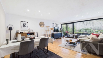 Wohn,-Esszimmer - Top-Lage: Erdgeschosswohnung mit Balkon, TG-Stellplatz & Wellnessbereich in Saarbrücken-Rotenbühl