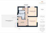 Grundriss Dachgeschoss - Freistehendes Einfamilienhaus mit Gartenidylle und Dachterrasse in Riegelsberg