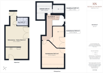 Gesamtüberblick - Maisonettewohnung mit Hauscharakter in gefragter Wohnlage von Riegelsberg