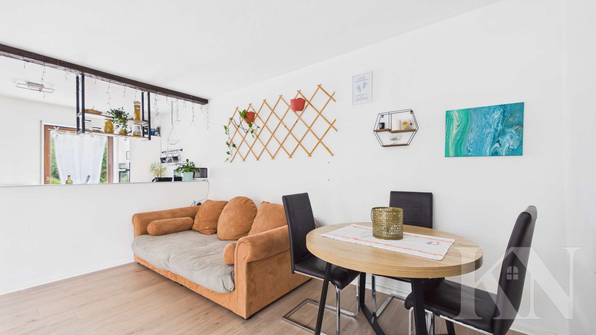 Wohnzimmer - Maisonettewohnung mit Hauscharakter in gefragter Wohnlage von Riegelsberg