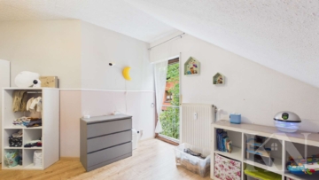Schlafzimmer - Maisonettewohnung mit Hauscharakter in gefragter Wohnlage von Riegelsberg