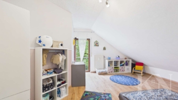 Schlafzimmer - Maisonettewohnung mit Hauscharakter in gefragter Wohnlage von Riegelsberg