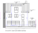 Ansicht Süd - Baugrundstück mit Baugenehmigung – Zweifamilienhaus in Aussicht!